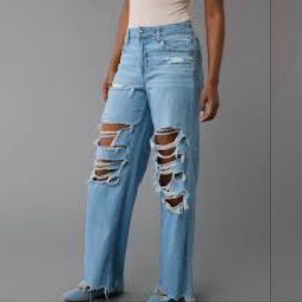 Cello Distressed ripped baggy Jeans